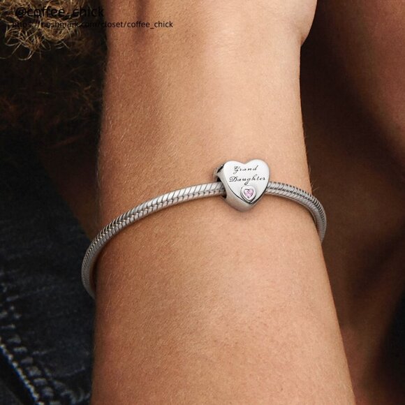 Pandora Granddaughter Heart Charm|Pendant - Picture 2 of 2